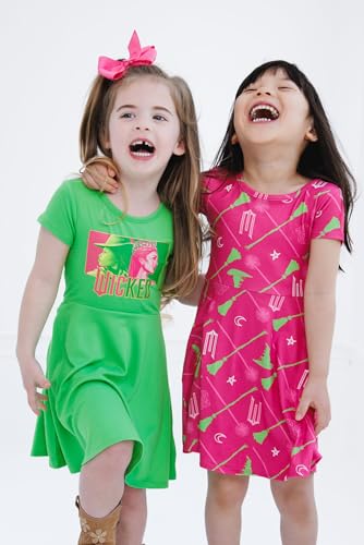 wicked Girls 2 Pack Skater Dresses Toddler to Big Kid Sizes (2T - 14-16)2