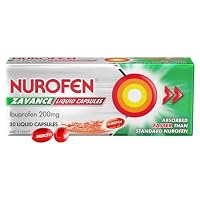 Nurofen Zavance Liquid Capsules Pain Relief 200mg, count of 20