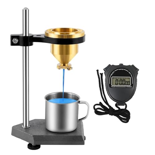 DOJBK Viskosimeter-Auslaufbecher, Farbviskositätsbecher, 100 ml Auslaufbecher-Viskosimeter, Lackkonâ€¦ – Miniatur