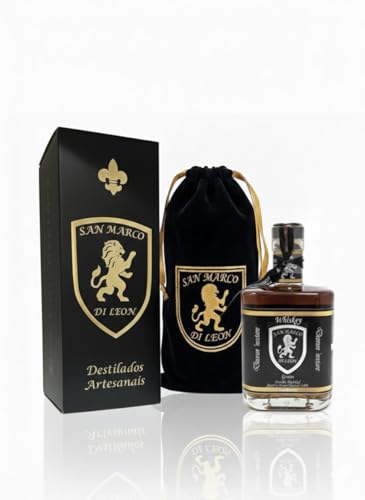 GRAIN WHISKEY SAN MARCO DI LEON - ENVELHECIDO EM BARRIL DE CARVALHO TOSTA MÉDIA - DESTILAÇÃO DUPLA - ARTESANAL - SABOR SUAVE AMADEIRADO - NOTAS DE BAUNILHA, NOZ PECÃ E MEL - 700 ml 40% vol.