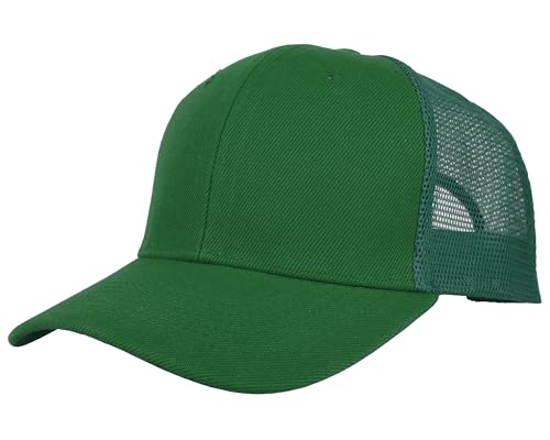 Image of Gelante Mesh Trucker Baseball Cap Snapback Hat Structured Front Panel