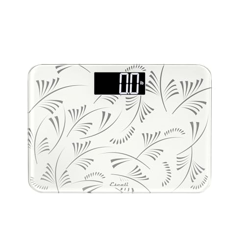 Escali Compact Digital Bathroom Travel Scale for Body Weight with Small Space-Saving Platform and High Capacity of 400 lb, Batteries Included