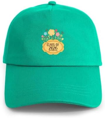 CafePress Class of 2026 Graduate Floral Adjustable Baseball Cap