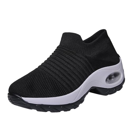 Image of Non Slip Work Shoes Women, Slip On Sneakers Women,Work Shoes Walking Gym Nurse Mesh Casual Fashion Sneakers Comfort Breathable Lightweight