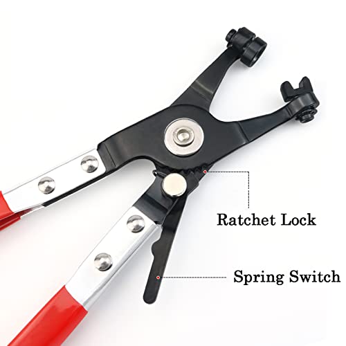Hose Clip Clamp Plier Straight Throat Type, Oil Valve Seal Removal, Tube Bundle Clamp Removal and Installation Repairing Tool - Image 2
