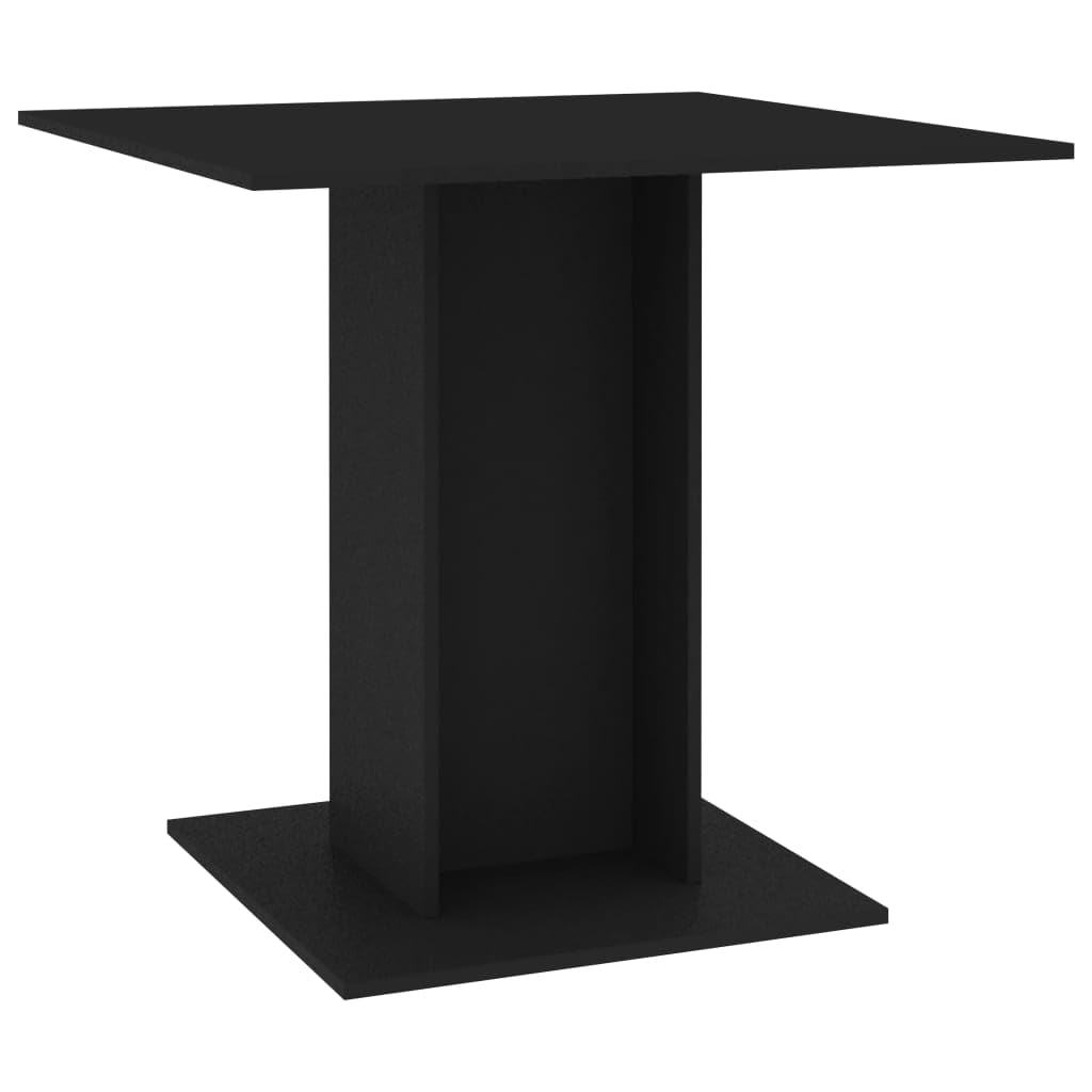 Table de salle à manger minimaliste noire de repas convivial en aggloméré