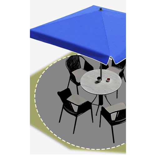 Toile de parasol de remplacement imperméable pour structure 4 nervures - 6
