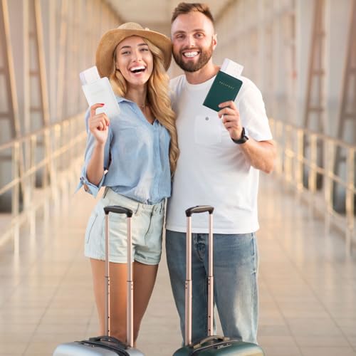 2 Pieces Bridal Passport Covers Holder Travel Wallet Passport Case, Dark Green and White, 11 x 14 cm/ 4.33 x 5.51 inches, Classic, Dark Green and White, 11 x 14 cm/ 4.33 x 5.51 inches, Classic by Frienda - Image 6