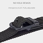 Tsa Approved Hypoallergenic Nickel Free Non Metal Belt for Men Elastic Stretch Braided Golf Accessories Belt 1.38" - Image 4