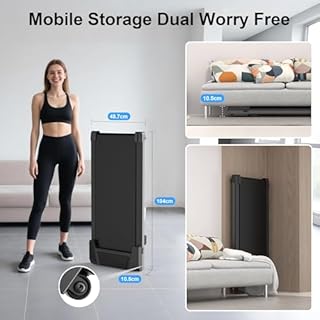 Walking Pad Treadmill for Home -Under Desk Walking and Running with Remote Control Portable Electric Machine Adjustable for Home Office Slim Compact with 6Km/h Modes Max up 110KG Serenilite