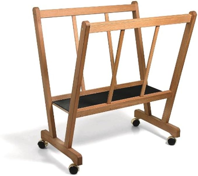 Cappelletto Allegra Wood Print Rack Premium Large Display, Storage Rack for Poster, Prints, Panels Art Shows - Natural