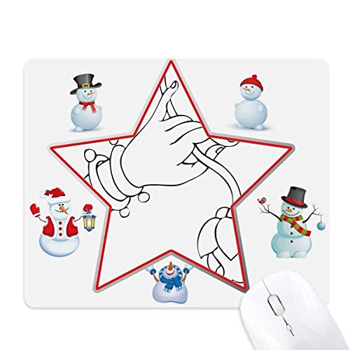 Tapis de souris motif bouddhiste étoile tapis de bureau Noël