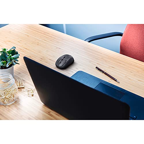 Trust Yvi Kabellose Optische Funkmaus, 2.4GHz, USB-Mikroempfänger, Rechts- und Linkshänder, 800/1600 DPI, Wireless Maus für PC, Laptop, MacBook - Schwarz – Bild 6
