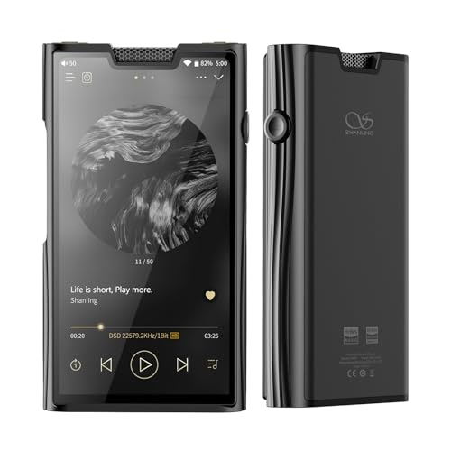 SHANLING M8T Flagship Digital Audio Player,MP3/MP4 Player,Dual JAN6418 Tubes+Dual 4191EQ DAC+Dual 4499EX AMP,Android 13,Qualcomm 665 CPU,6GB RAM+128GB ROM,768kHz/32bit,DSD1024,1125mW@32?,6-in Screen
