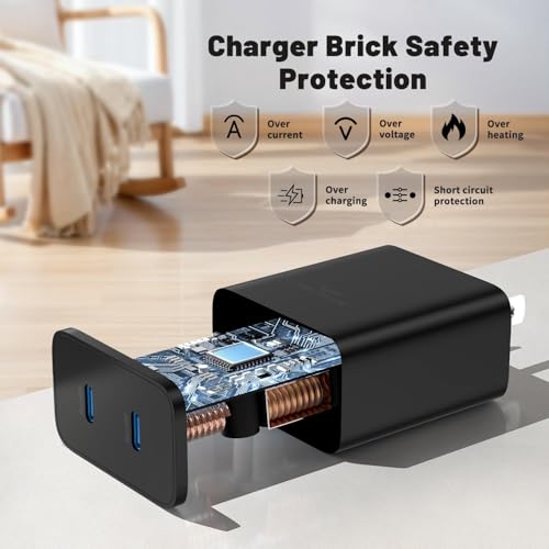 COONCXEN 45W Dual-Port USB-C Charger w/ 2x 10' Cables - 8.99 w/ Code + 50% Off Code 728SSOKN - image 2