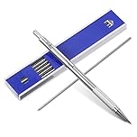 teng hong hui Full Metal Mechanical Pencil 2.0 mm Mechanical Lead Holder Clutch Pencil Artist Mechanical Pencils with12 Counts Lead Refill for Drawing, Sketching, Architecture Drafting