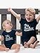 Big Brother Shirt Little Brother Boys Matching Outfits Brothers Sibling Shirts Kids Shirt Navy/Baby Navy Kids Shirt 3T / Baby Newborn