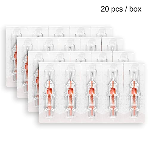 WARRIOR Diamond Cartridges High Visibility PVC/Finger Protrusion Sterilized Tattoo Needles EoGas Tattoo Needle Cartridge Round Liner 20pcs Surgical Steel Disposable Permanent Makeup (0.35mm-1201RL) - Image 3