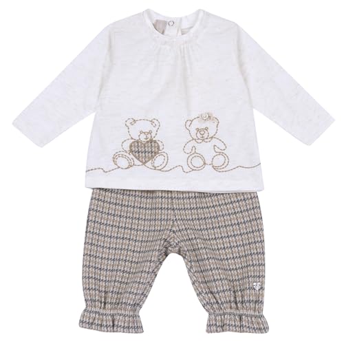 Chicco, Conjunto para Bebé con Camiseta y Pantalón Fabricado en Tejido Suave, Ropa para Niña 0-24 Meses, Ideas de Regalo para el Nacimiento, Designed in Italy
