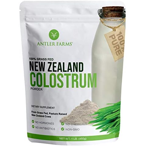 Antler Farms 100% Pure New Zealand Colostrum, 30 Servings, 1 lb - Grass Fed, Pasture Raised, Clean Sourced, Cold Processed, Undiluted, High IgG Content Cover