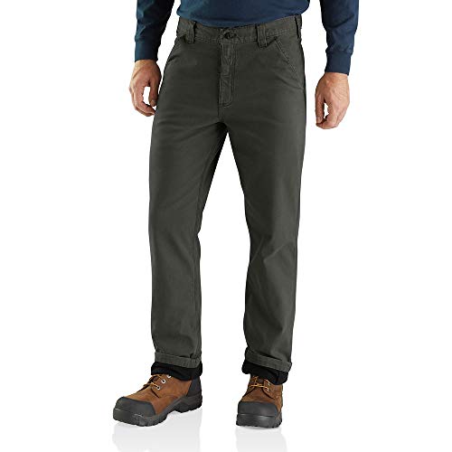 Carhartt Mens Relaxed Straight Rigby Lined Dungaree Peat W32 x L32