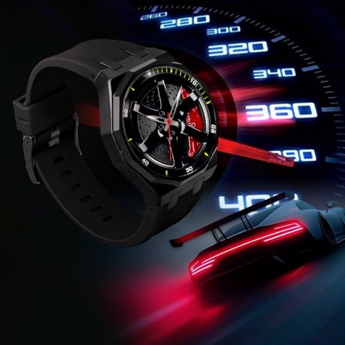 Image of Carlington Nitro Series Analog Watches for Men | Unique Wheel Dial Design | Premium Silicone Strap | Stylish Sports Look | Quartz Movement Wrist Watches for Boys & Men CT-7277