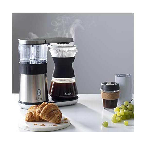 brim 8 Cup Pour Over Coffee Maker Kit, Simply Make Rich, FullBodied
