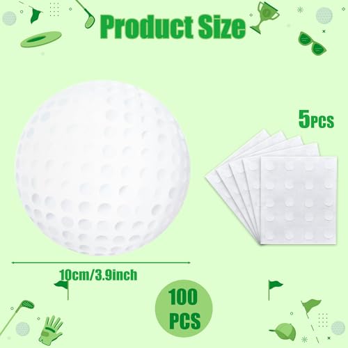 Image of Glitter Golf Cutouts- 100Pcs Sport Ball Cut Outs Bulletin Board Golf Ball Shape DIY Paper Cuts Party Decorations for Sports Theme Par-Tee Time Party Baby Shower Birthday Classroom Game Day Wall Decors