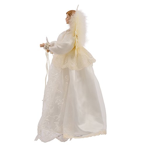 Kurt Adler Indoor 10-Light 14.5-Inch Ivory Angel Treetop #TOP5