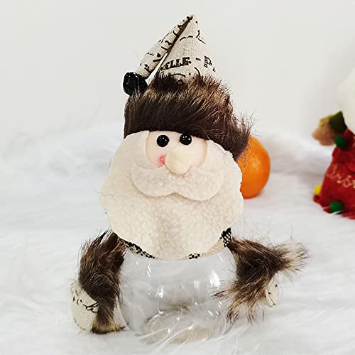 Party Decorations For Women Rose Christmas Candy Jar Fawn Christmas Snowman Old Man Gift Box Adult Children Doll Gift Jar Ornament Bachelorette Party Decorations Rose (Clear, One Size) #TOP6
