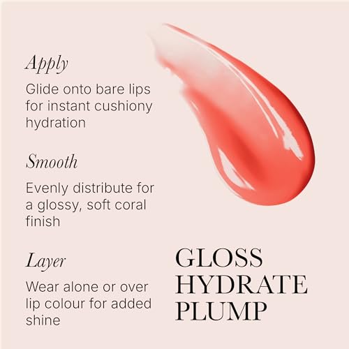 Image of Rodial Plumping Collagen Lip Oil Sugar Coral 0.13fl.oz, Vegan Collagen-Infused Lip Oil with Macadamia and Jojoba Oil, Deep Hydration for Fuller-Looking Pout, Ultra-Nourishing Formula for Silky Lips
