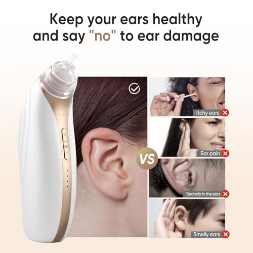 Ear Dryer,Rechargeable Soothing Warm Air Ear Drying Water Remover
