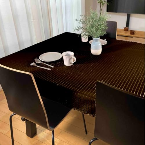 �ycloth shop �z��z �e�[�u���N���X ���� ����ɂ��� �����` 4�l���� (�u���E��[�`�F�b�N] ��120cm x 150cm [1������])