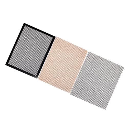 ibasenice BBQ Grillmatte 3 Stück Glasfaser Antihaft Grillrostmatten Für Picknick Restaurant Wiederverwendbar Spülmaschinenfest Zuschneidbar Grillzubehör Schmutzresistent