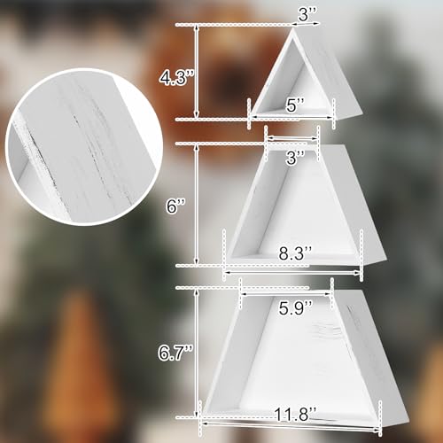 3-Pcs-Wooden-Farmhouse-Christmas-Tree-Tabletop-Decor-Christmas-Centerpieces-for-Table-Rustic-Xmas-Tree-Sign-for-Fireplace-Mantle-Shelf-Decor-Xmas-Holiday-Table-Accents-DIY-Ornament 3 Pcs Wooden Farmhouse Christmas Tree Tabletop Decor Christmas Centerpieces for Table Rustic Xmas Tree Sign for Fireplace Mantle Shelf Decor Xmas Holiday Table Accents DIY Ornament