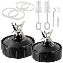 2 Pack 7 Fins Blender Blade Compatible with Ninja BN401 BN751 BN801 BL480-30, Replacement Parts for Auto iQ BL682-30 BL642-30 BL687CO-30 BL482-30 Extractor Blade Assembly