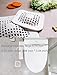 AEMUZ Hair Catcher Shower Drain Protector Covers Square 2 Pack Durable Silicone Hair Stopper for Bathroom Bathtub Kitchen Sink Strainer, White