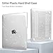 MOSISO Compatible with MacBook Air 13 inch Case 2022 2021 2020 2019 2018 A2337 M1 A2179 A1932, Glitter Plastic Hard Shell&Keyboard Cover&Screen Film&Storage Bag for MacBook Air 13 inch, Transparent