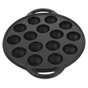 NOLITOY Gusseisen Bratpfanne für Mini-Pfannkuchen 1 Stück