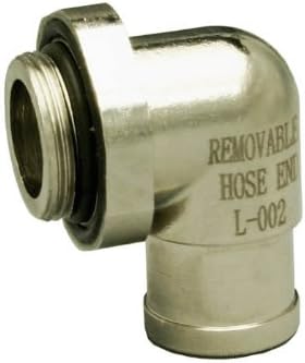 EZ (L-002) Silver Large 90 Degree Hose End