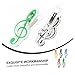 WHAMVOX 10-Pack Music Page Holder Clips Plastic Memo Clips for Sheet Music Notes and Stationery Sturdy and Lightweight Random Color