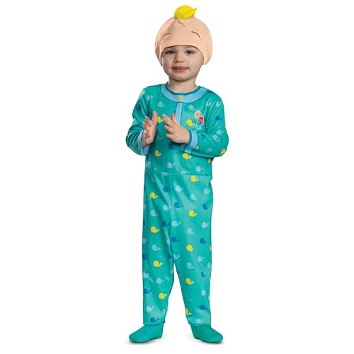 Disguise Cocomelon JJ Costume, Official Cocomelon Costume Pajama Outfit, Toddler Size