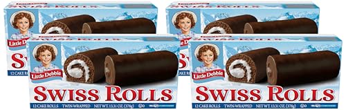 Little Debbie Swiss Rolls, 13 Ounce (Pack of 4)
