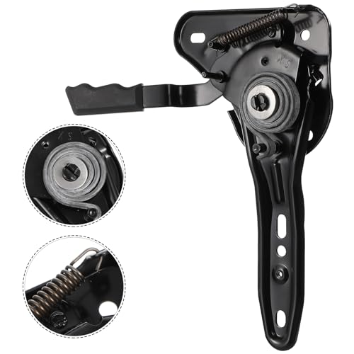 Image of Seat Recliner Office Chair Angle Adjuster Metal Mechanism, Black 180 Degree Multi-Angle Regulator, Gaming Office Chair Replacement Part Home Desk Furniture