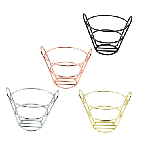 Cabilock 4Pcs French Fries Serving Basket Fried Chicken Holder Stylish Hollow Food Basket for Restaurant Tableware for Snack Organization and Serving
