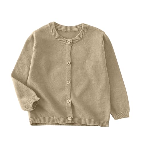 Button Down Sweater for Girls Long Sleeve Casual Loose Lightweight Casual Cozy Knit Ribbed Pullover Sweatshirt