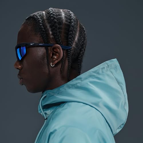 Image of Nike Sportswear Windrunner Men's Hooded Jacket (DA0001-006, Smokey Blue /Denim Turquoise /Sail /Sail) Size XX-Large Tall