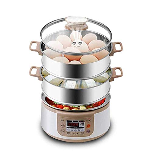 HGJINFANF Dies ist EIN Dampfer, der es wert ist, gekauft zu Multifunktionale elektrische Kessel 3-Schicht Rapid…