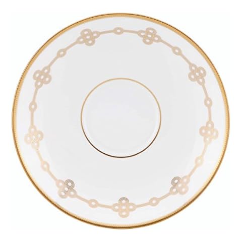 LENOX 850839 Jardin Untertasse mit Schmucksteinen, Weißes Knochenporzellan Cover