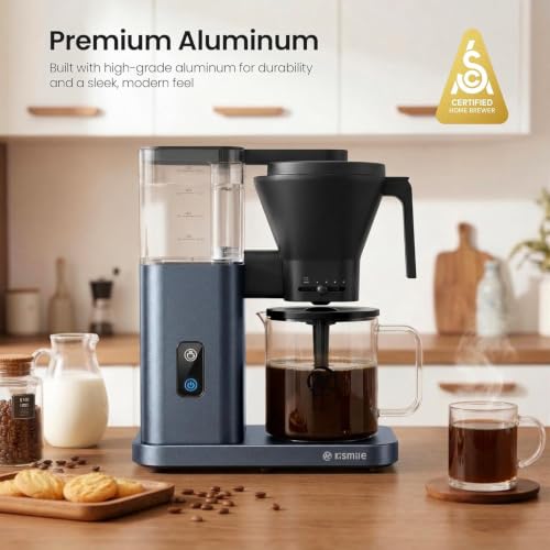 Image of Kismile SCA-Certified 8-Cup Drip Coffee Maker with Pour-Over Control